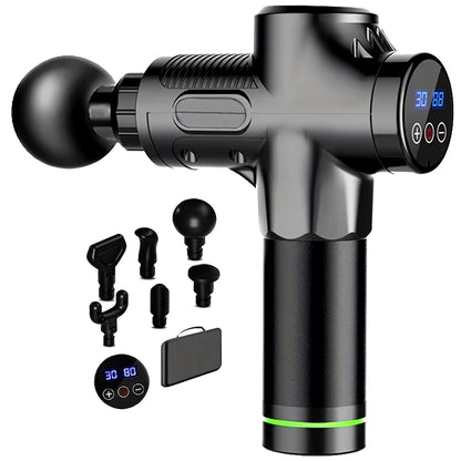 30 Level Massage Gun Fascia Deep Muscle Relax Body Neck Massager Electric Fitness Equipment Noise Reduction Male Female