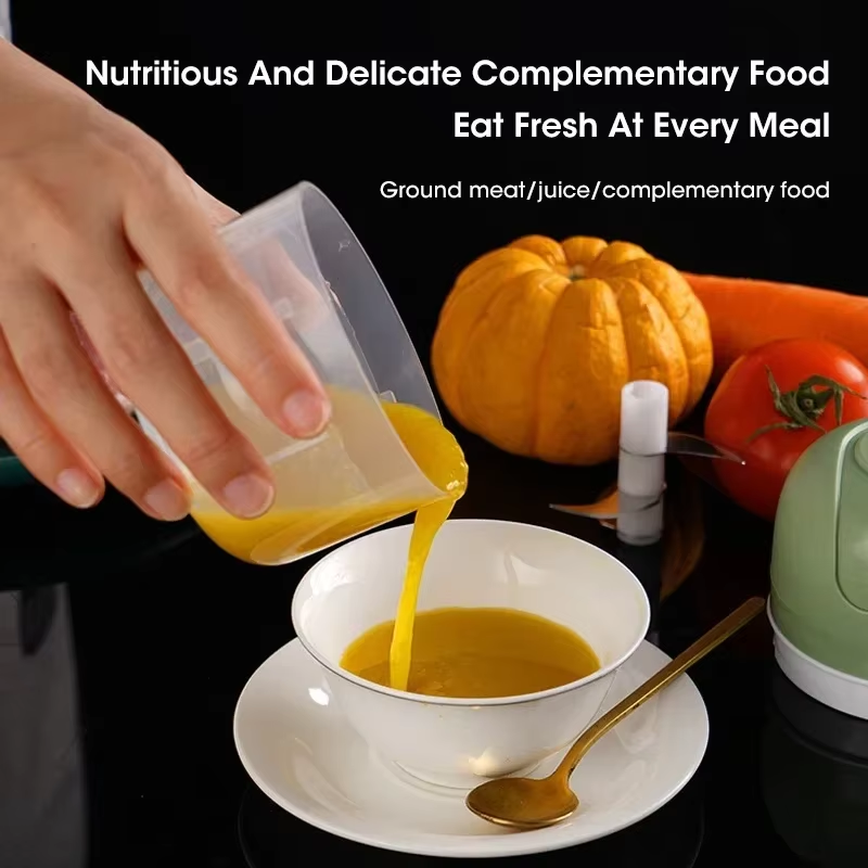 250Ml Garlic Masher Crusher Electric Kitchen Food Chopper USB Portable Meat Grinder Vegetable Chopper for Kitchen Gadgets