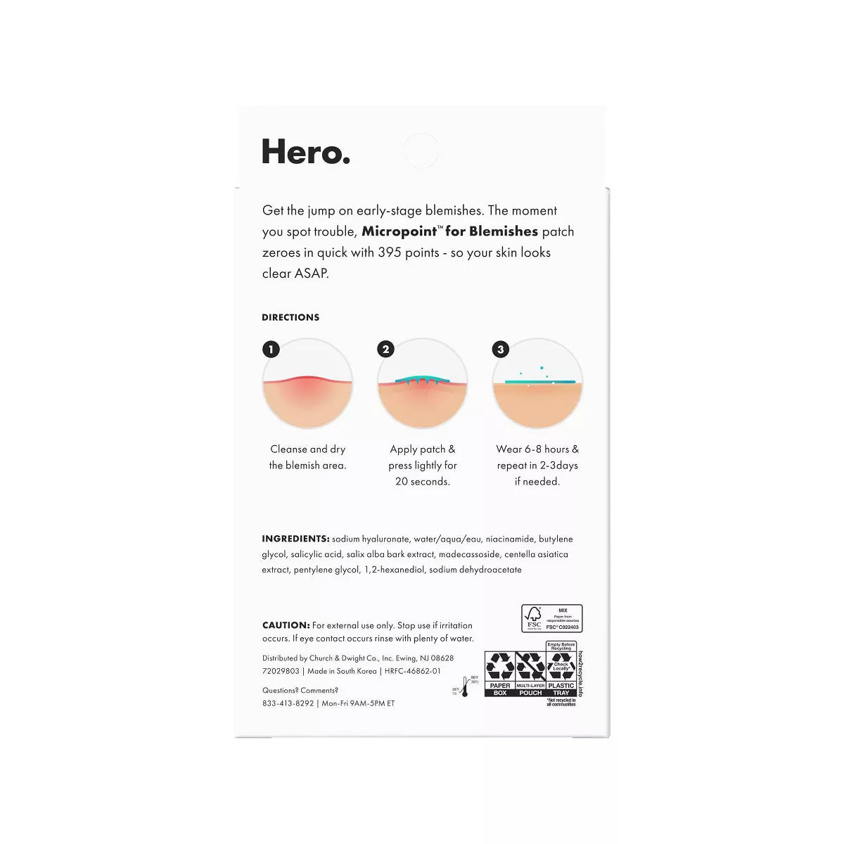 Hero Mighty Patch Micropoint for Blemishes - 8Ct