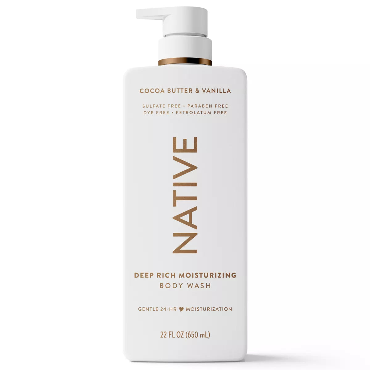 Native Moisturizing Body Wash - Cocoa Butter & Vanilla - 22 Fl Oz