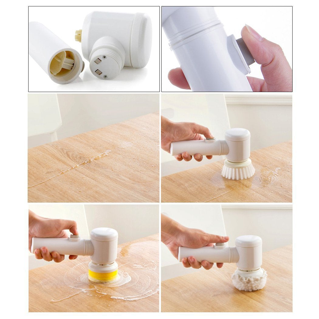 Electric Cleaning Brush Magic Brush Electric Bathtub Brush Housework 5 in 1 Cleaning Brush Electric Bathtub Brush Cleaning Brushes