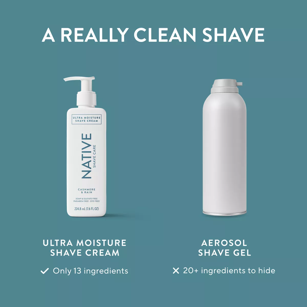 Native Cashmere & Rain Shaving Cream - 7.6 Fl Oz