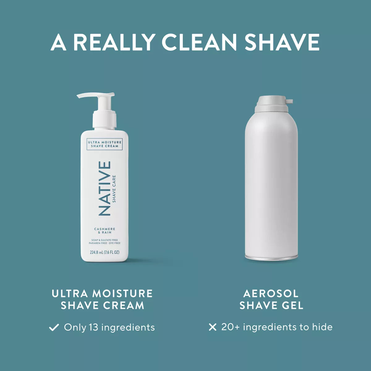 Native Cashmere & Rain Shaving Cream - 7.6 Fl Oz