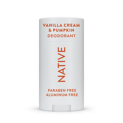 Aluminum-Free Vanilla Cream & Pumpkin Deodorant for Women and Men, 2.65 Oz
