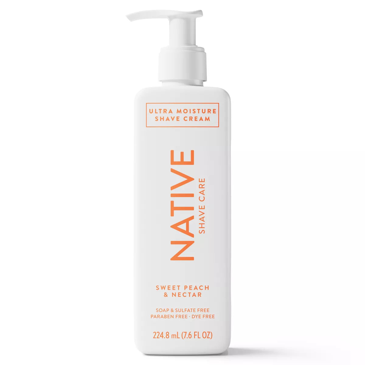 Native Sweet Peach & Nectar Shaving Cream - 7.6 Fl Oz
