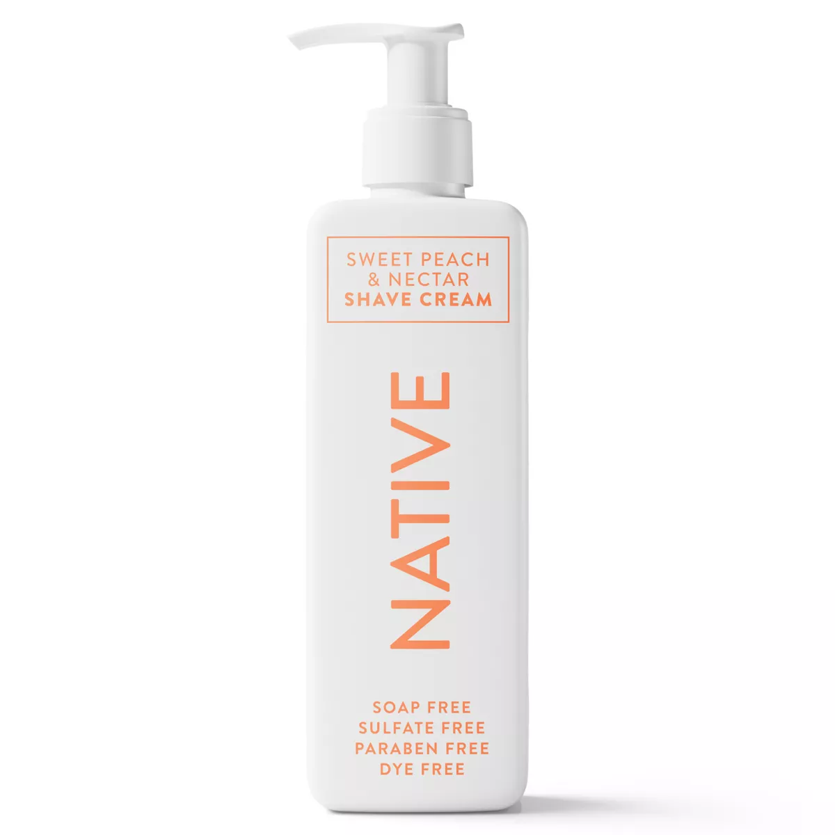 Native Sweet Peach & Nectar Shaving Cream - 7.6 Fl Oz