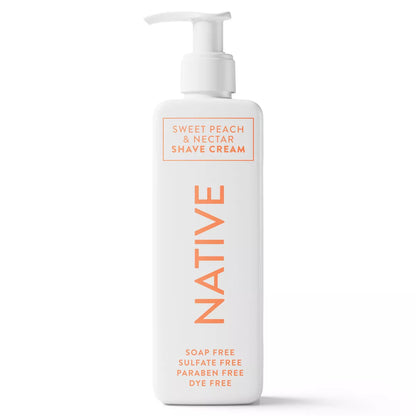 Native Sweet Peach & Nectar Shaving Cream - 7.6 Fl Oz