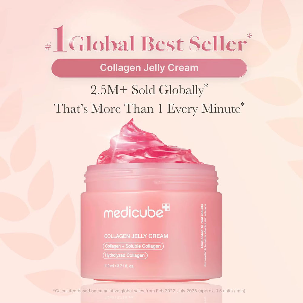 Medicube Collagen Jelly Cream Freeze-Dried Hydrolyzed Collagen Boosts Skin'S Barrier Hydration and Gives 24H Glow Facial Cream