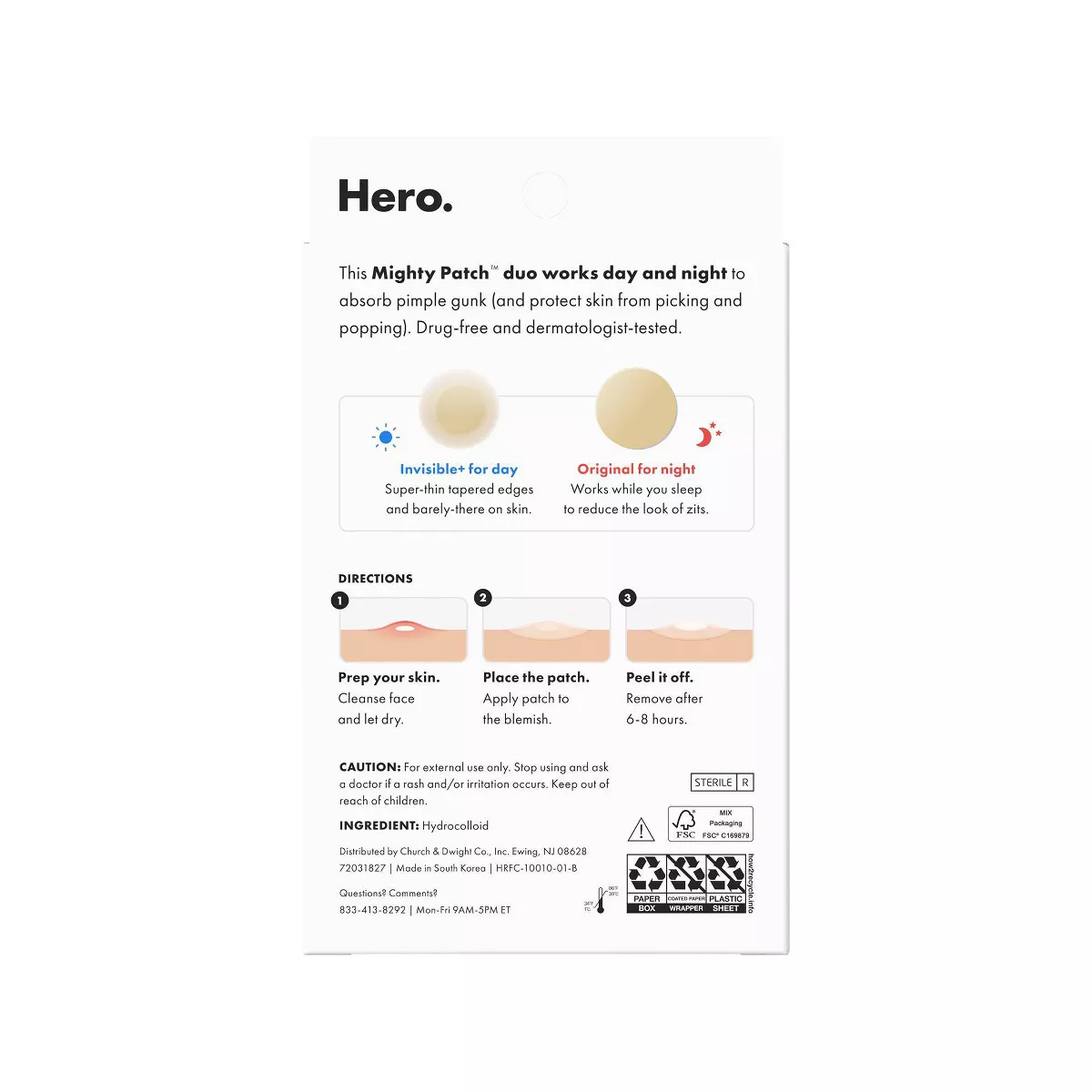 Hero Cosmetics Mighty Patch Day & Night - 36Ct