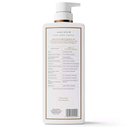 Native Moisturizing Body Wash - Cocoa Butter & Vanilla - 22 Fl Oz