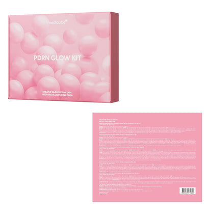 Medicube Salmon DNA PDRN Trial Kit | Glass Glow Mini Skincare Set with Toner, Se