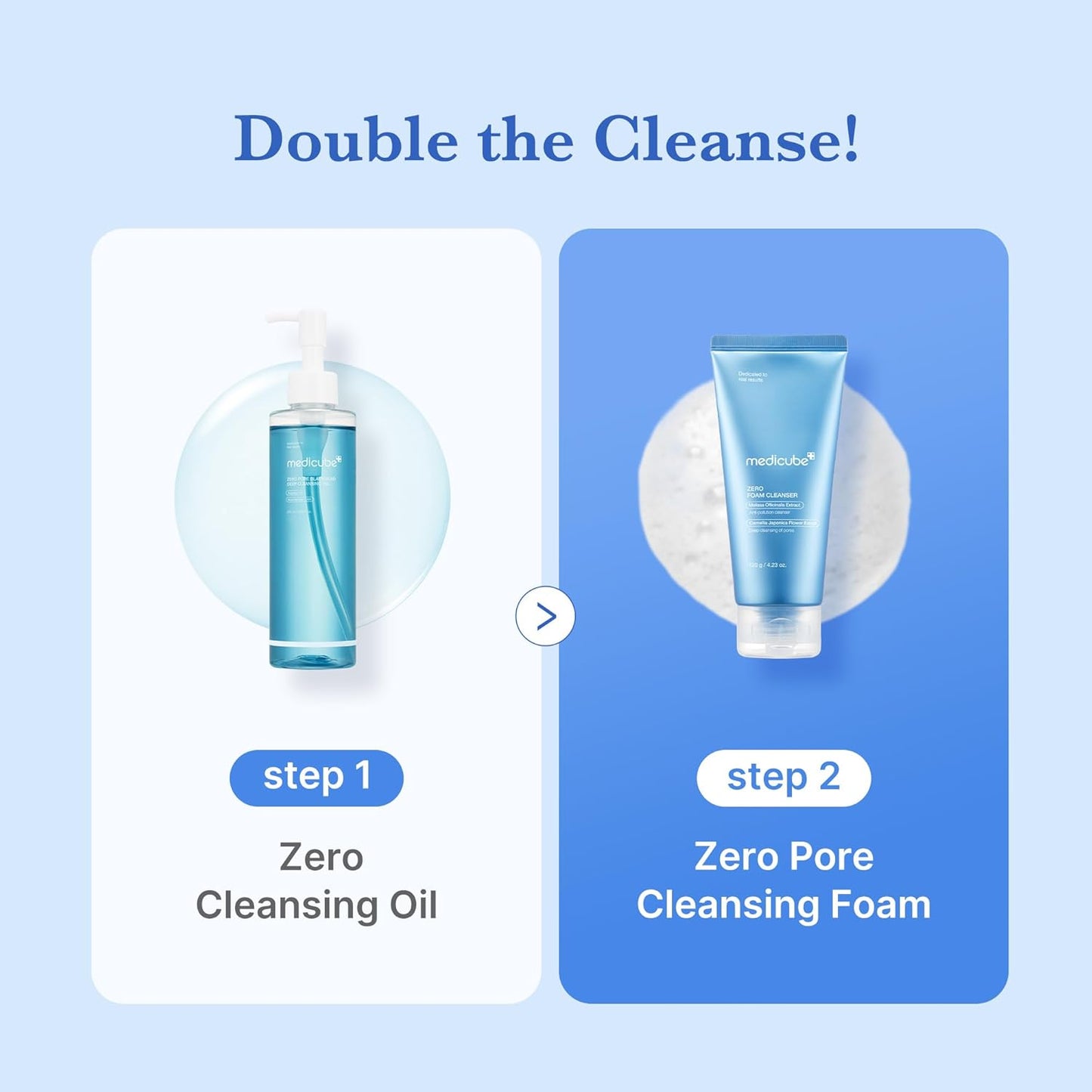 Facial Cleanser Zero Foam Cleanser | Daily Gentle Cleansing Foam for Sensitive Skin | Excess Sebum Control, Hydration, Pore Minimization | Korean Skincare, 4.23 Oz