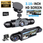 4 Channel Car Dash Cam,1080P Car DVR with 64GB Memory Card，Car Video Surveillance with Night Vision，24/7Parking Mode Car DVR Hd Screen Front Rear Left and Right Dashcam