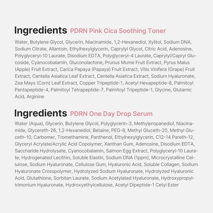 Medicube Salmon DNA PDRN Trial Kit | Glass Glow Mini Skincare Set with Toner, Se