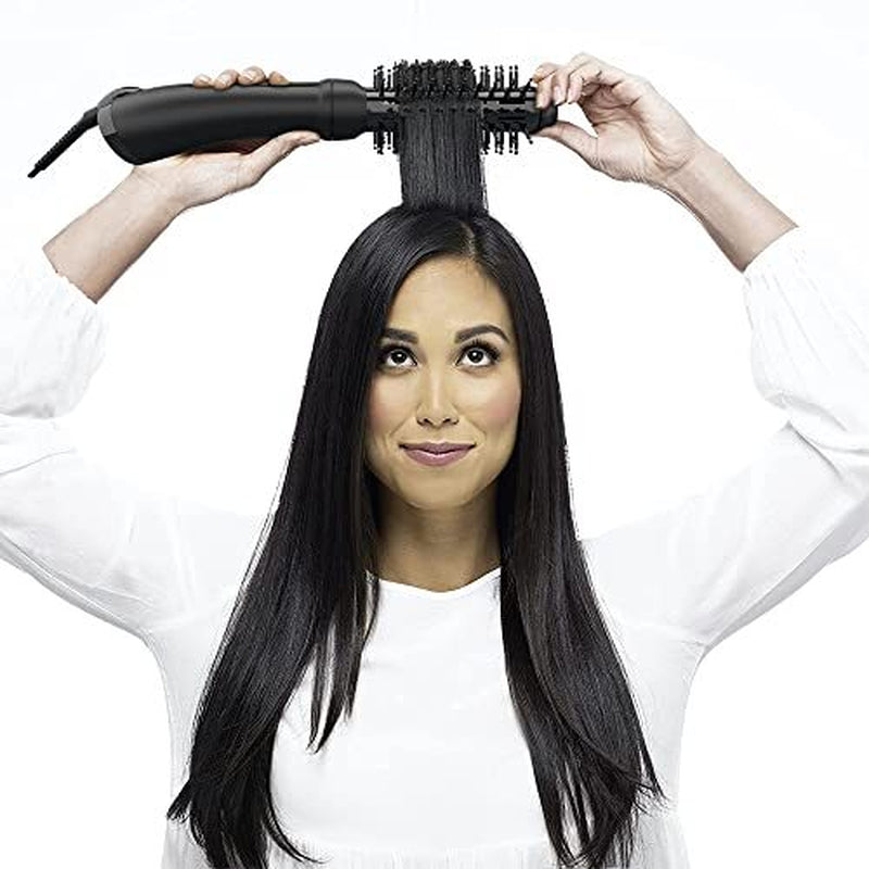 Cepillo Secador De Aire Caliente Con Voluminizador Y Moldeador De Barril Ovalado
