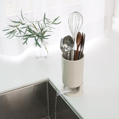 Carrotez Utensil Drying Holder for Kitchen Counter, Self Draining, Small Utensil