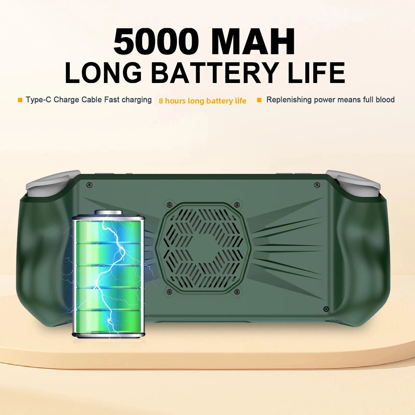 AISLPC RG52 MINI Handheld Game Console RK3562 CPU EmuELEC System 2.4G WIFI Bluetooth 5.5" IPS Screen Video Player Game Console