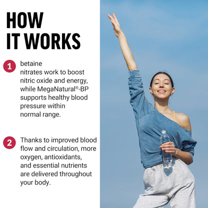 Beetroot - Maintain Healthy Blood Pressure, Improve Blood Circulation, Support Heart and Cardiovascular Health - 120 Capsules