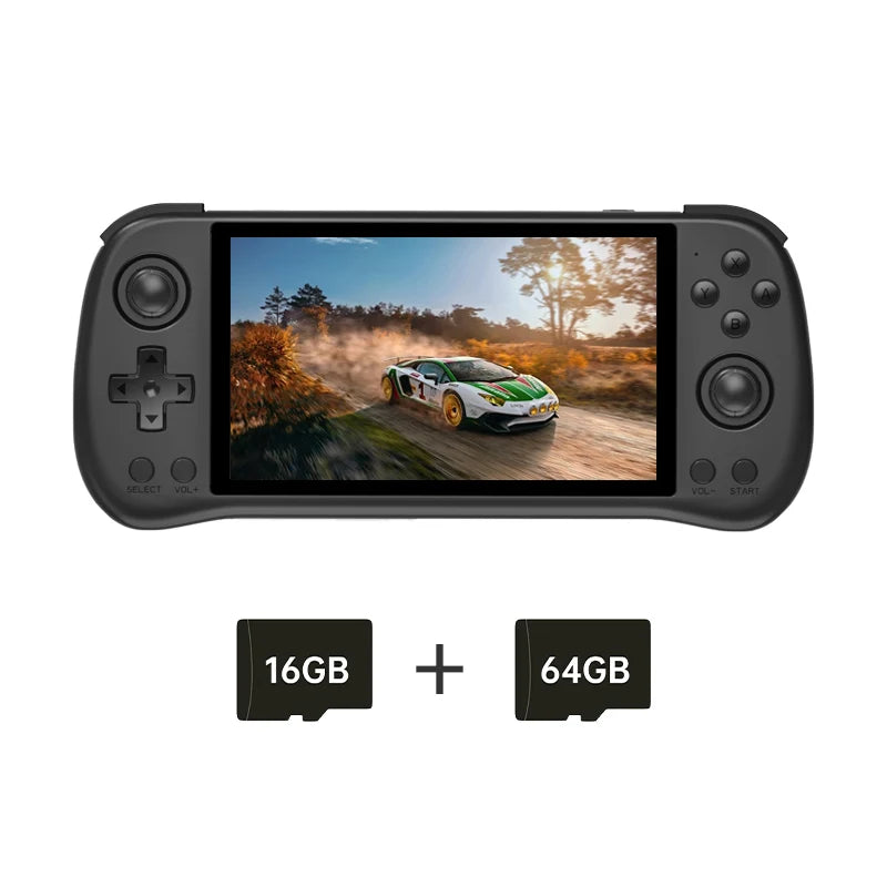 2025 NEW color POWKIDDY X55 5.5 INCH 1280*720 IPS Screen RK3566 Handheld Game Console Open-Source Retro Console Children's gifts