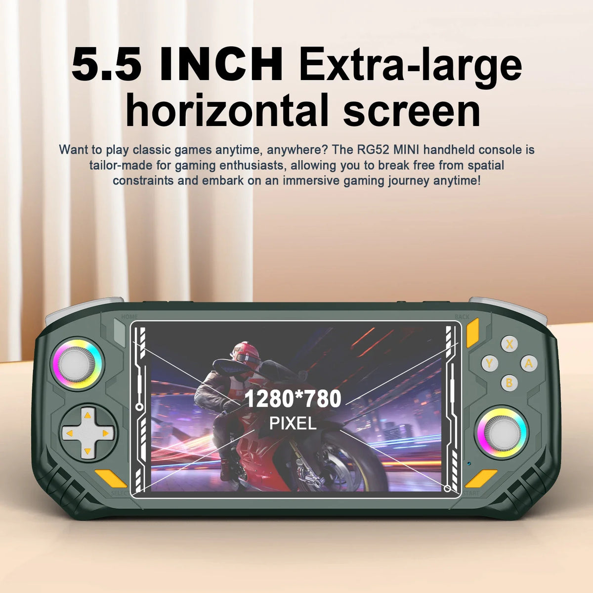 AISLPC RG52 MINI Handheld Game Console RK3562 CPU EmuELEC System 2.4G WIFI Bluetooth 5.5