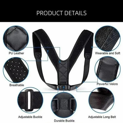Back Posture Correction Belt Hunchback Prevention Correction of Sitting Posture Unisex Breathable Body Shaping 2026