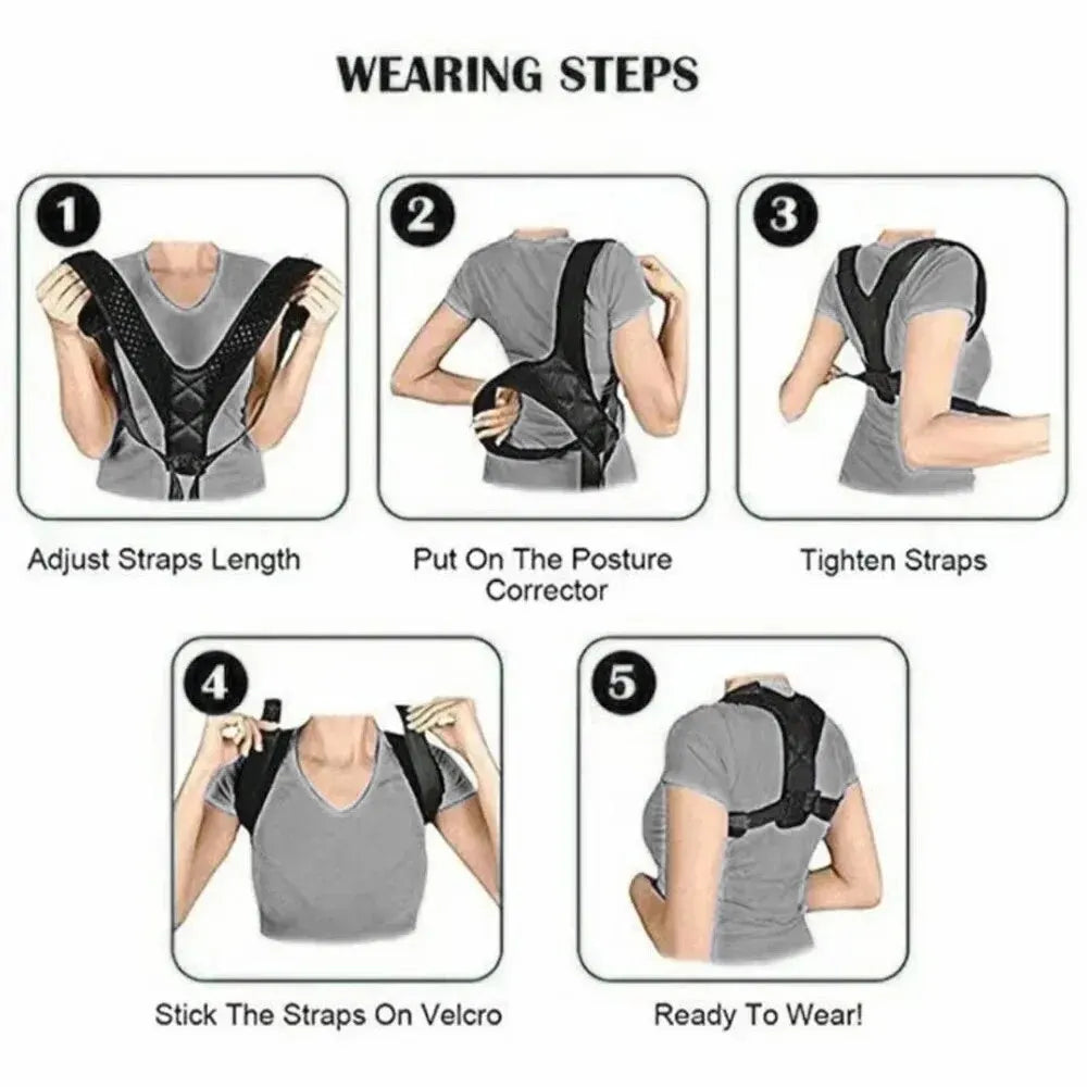 Back Posture Correction Belt Hunchback Prevention Correction of Sitting Posture Unisex Breathable Body Shaping 2026