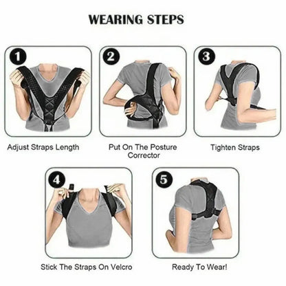 Back Posture Correction Belt Hunchback Prevention Correction of Sitting Posture Unisex Breathable Body Shaping 2026