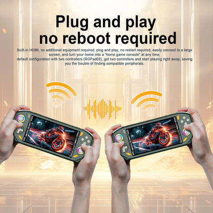 AISLPC RG52 MINI Handheld Game Console RK3562 CPU EmuELEC System 2.4G WIFI Bluetooth 5.5" IPS Screen Video Player Game Console