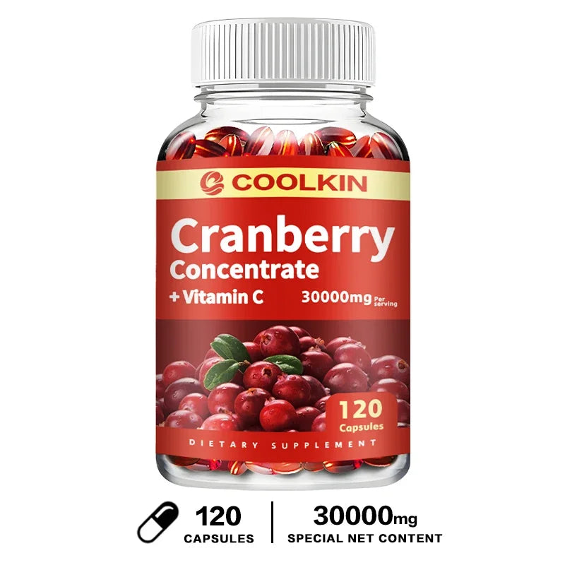 Cranberry Extract Supplement - Urinary Tract Health Capsules To Boost Immunity