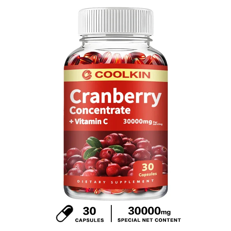Cranberry Extract Supplement - Urinary Tract Health Capsules To Boost Immunity