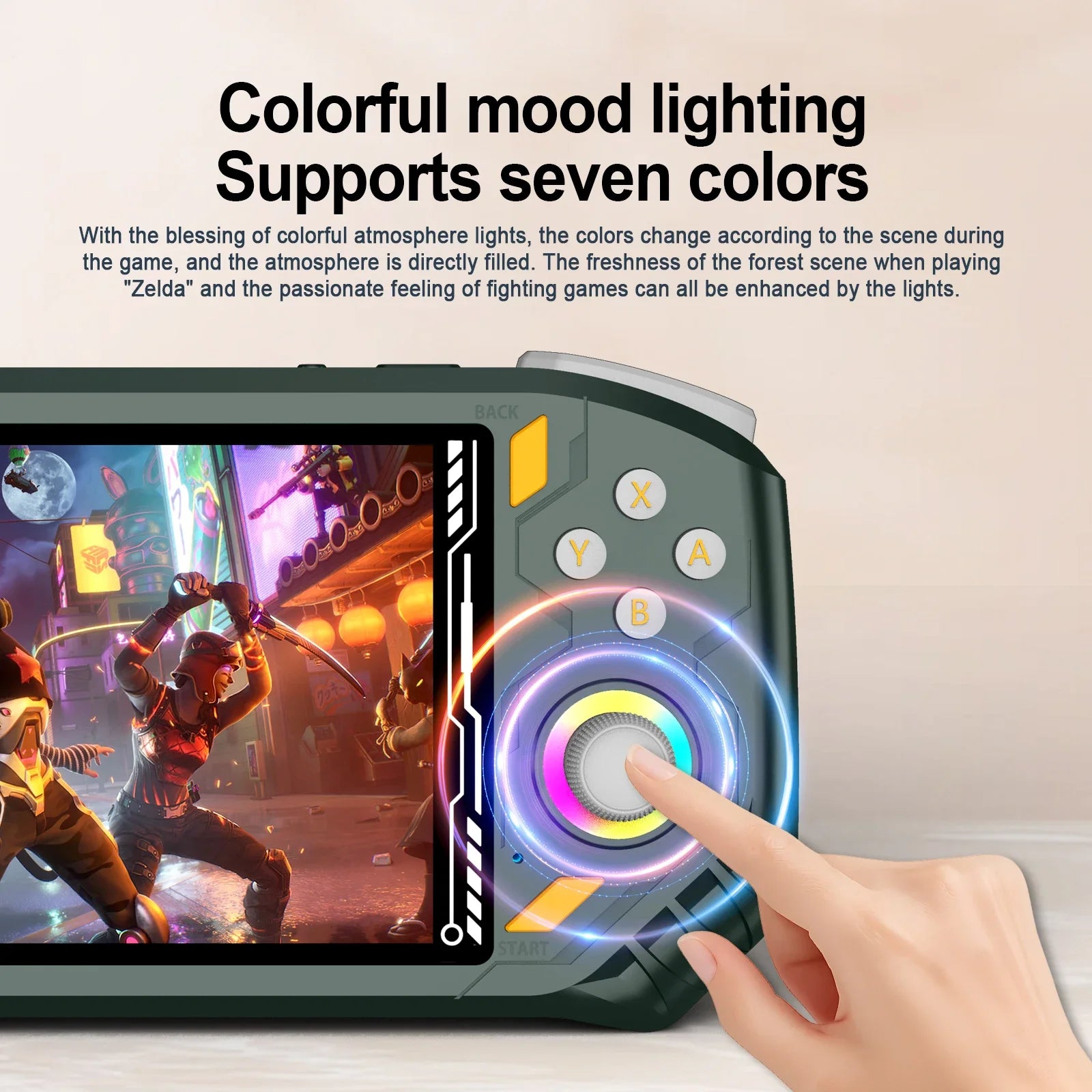 AISLPC RG52 MINI Handheld Game Console RK3562 CPU EmuELEC System 2.4G WIFI Bluetooth 5.5" IPS Screen Video Player Game Console