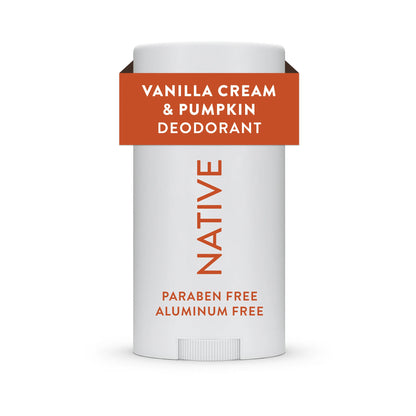 Aluminum-Free Vanilla Cream & Pumpkin Deodorant for Women and Men, 2.65 Oz
