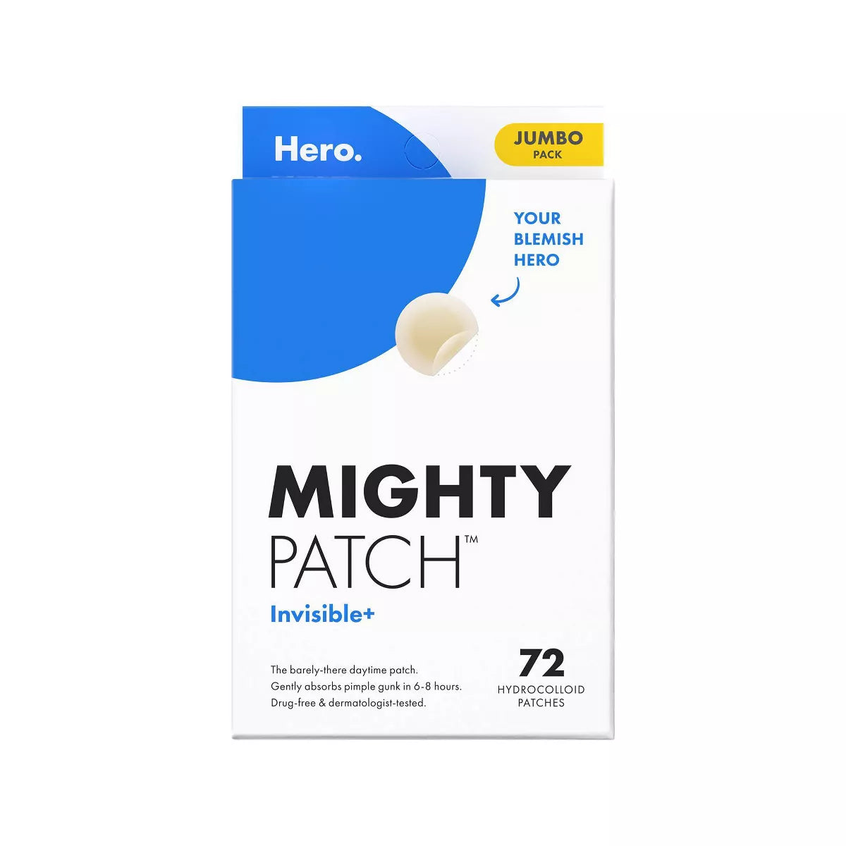 Hero Cosmetics Mighty Patch Invisible - 72Ct