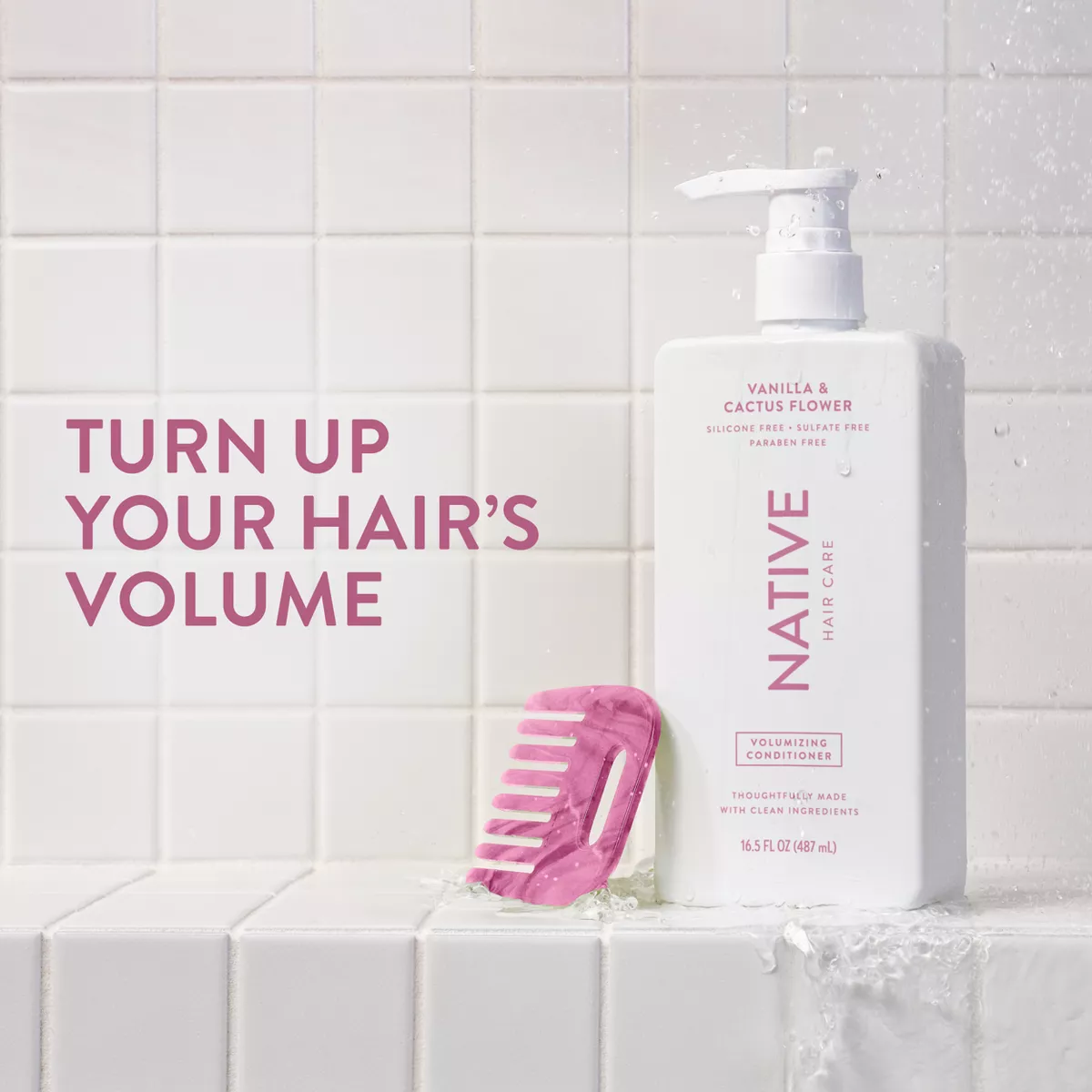 Native Fall Seasonal Vanilla & Cactus Flower Volumizing Conditioner - 16.5 Fl Oz