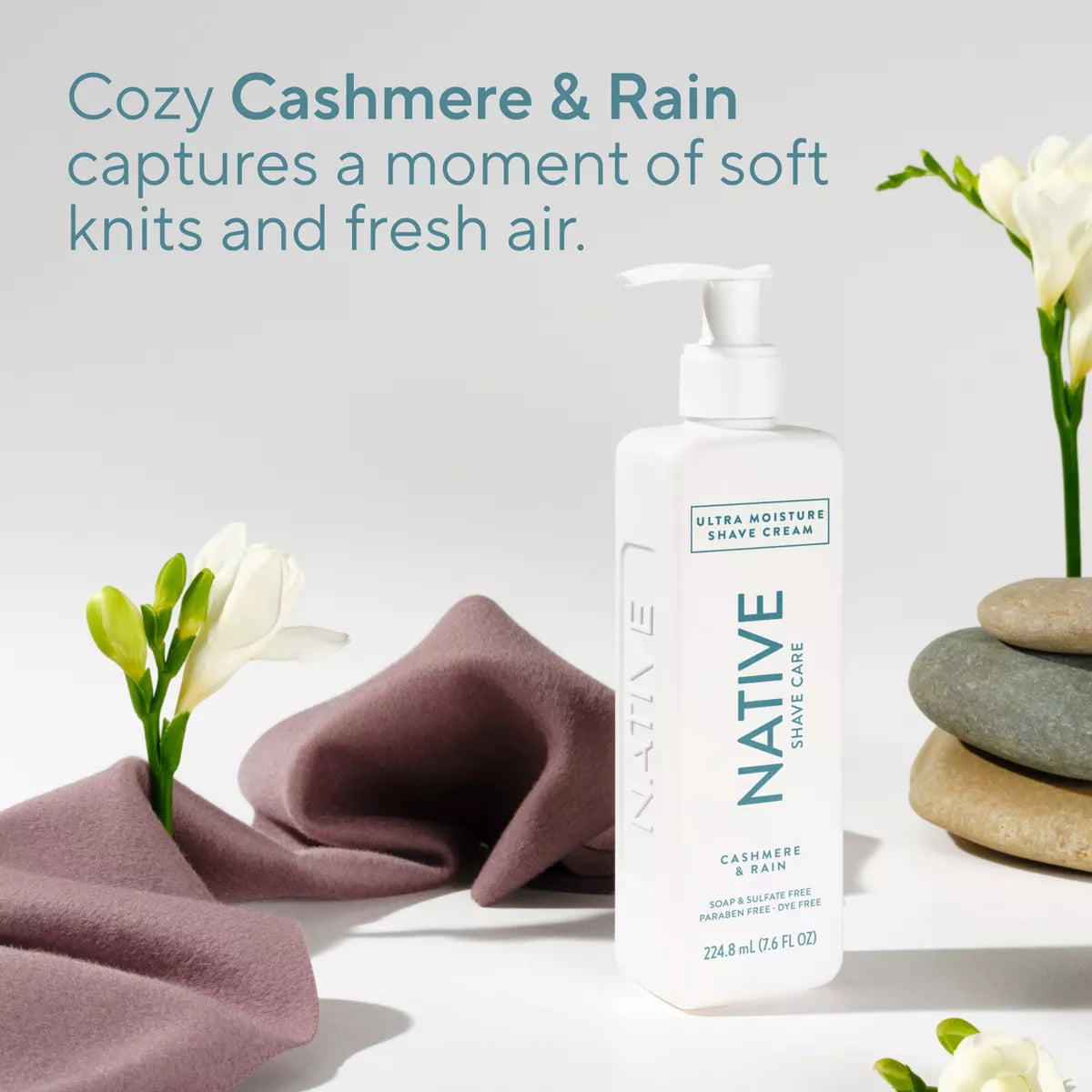 Native Cashmere & Rain Shaving Cream - 7.6 Fl Oz