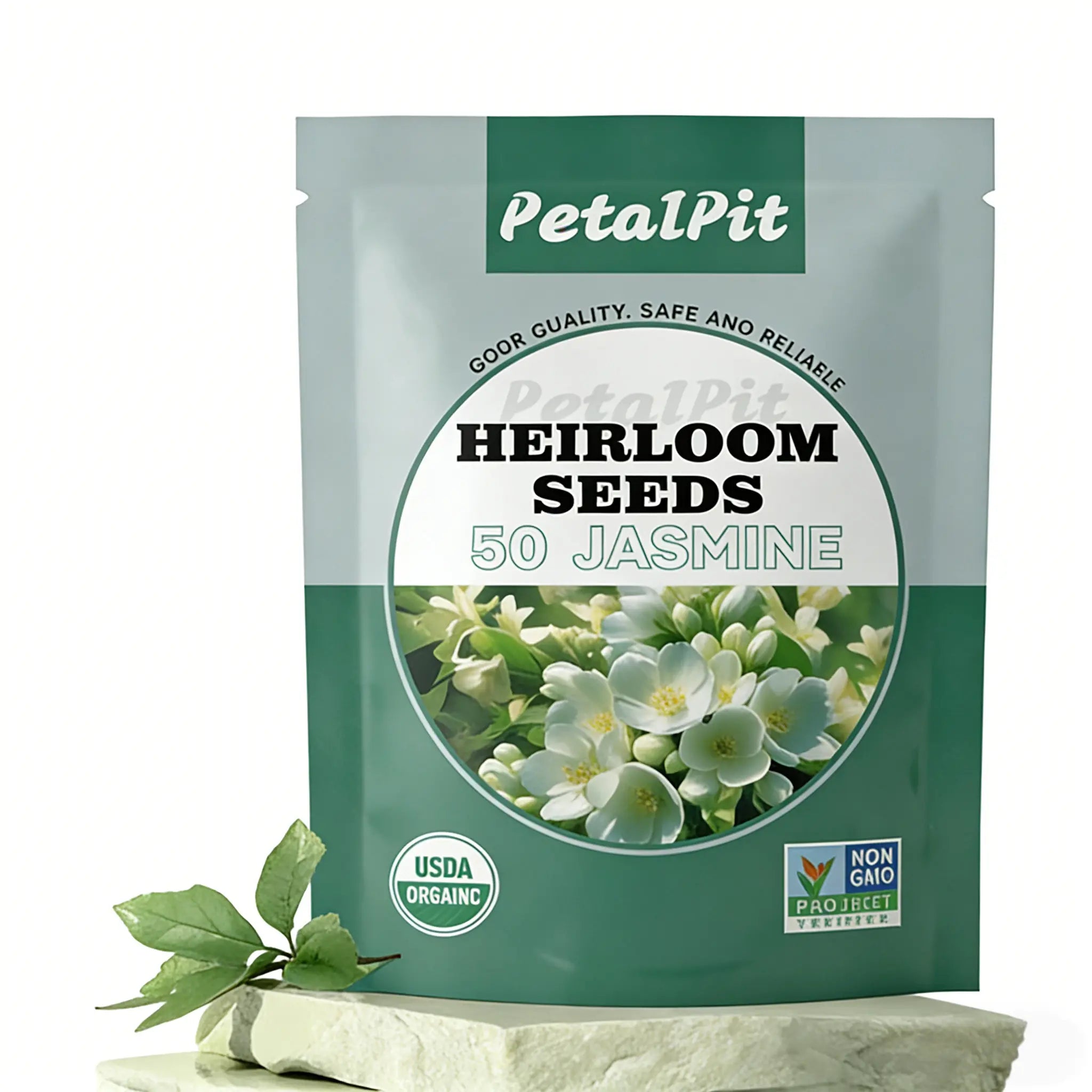 For 50 Non-Gmo Climbing Silver Jasmine Seeds - Aromatic Evergreen, Ideal Decor Choice for Garden & Balcony Fragrant