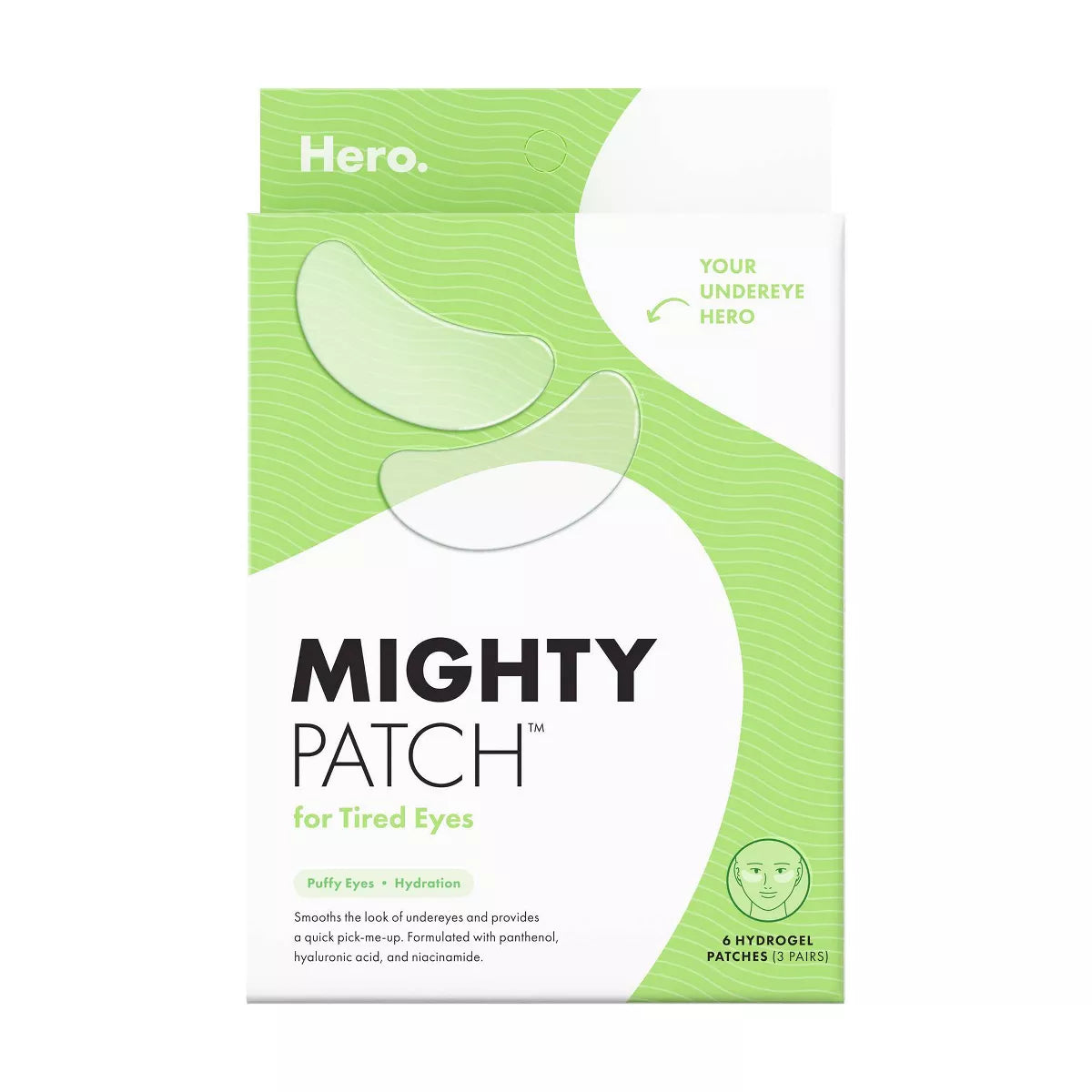 Hero Mighty Patch for Tired Eyes - 6Ct
