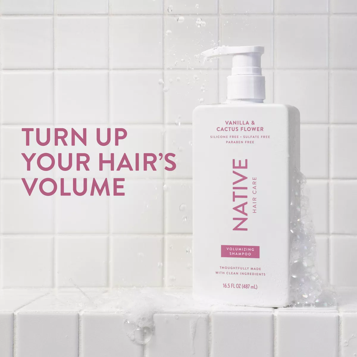 Native Fall Seasonal Vanilla & Cactus Flower Volumizing Shampoo - 16.5 Fl Oz