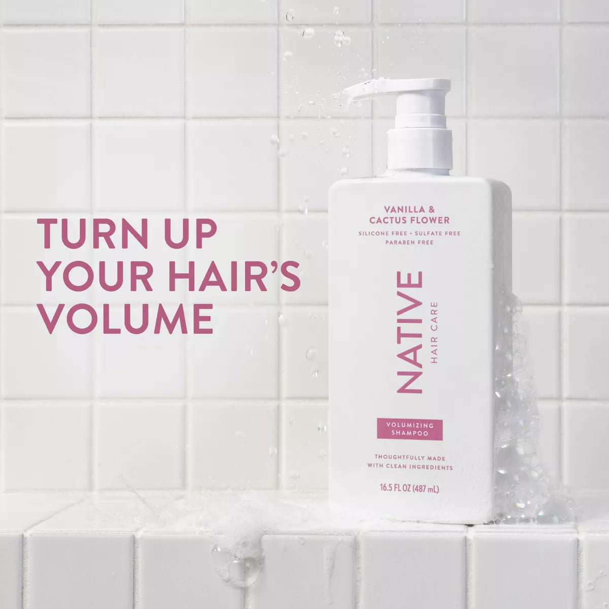 Native Fall Seasonal Vanilla & Cactus Flower Volumizing Shampoo - 16.5 Fl Oz