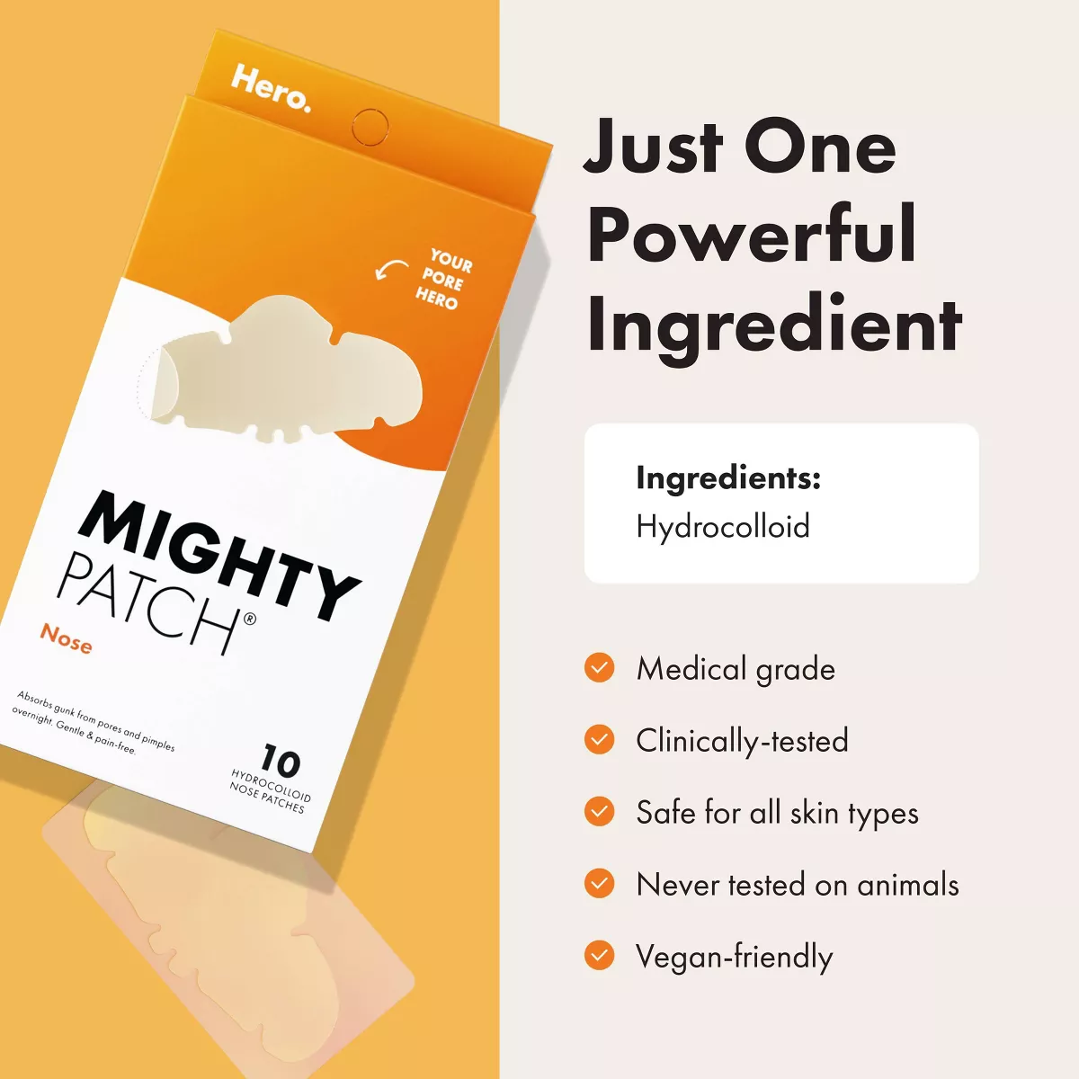 Hero Mighty Patch Nose - 10Ct